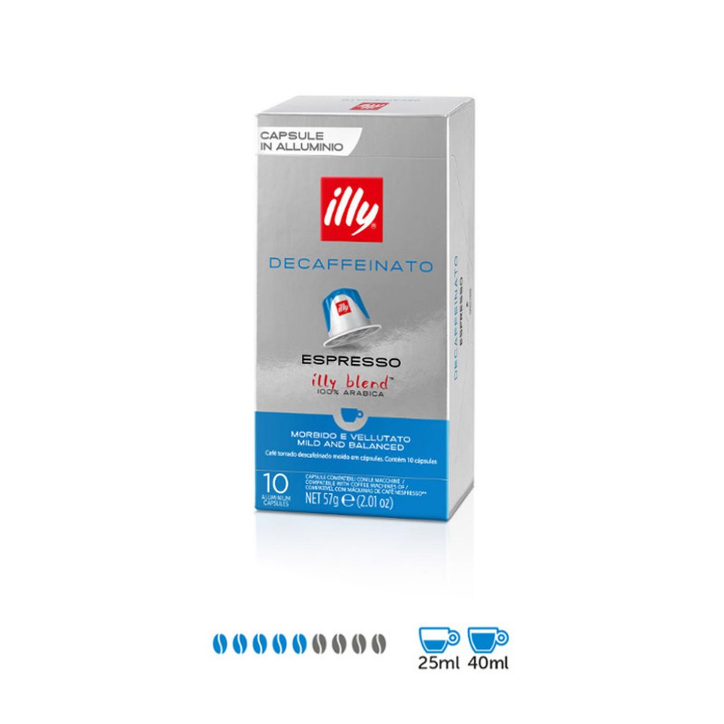 10 ILLY NESPRESSO COMPATIBLE CAPSULES DECAFF – Cafepro