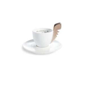 Illy ILLY COLLECTION  2002 PLATINUM ON PORCELAIN Espresso Cup Michelangelo Pistoletto 