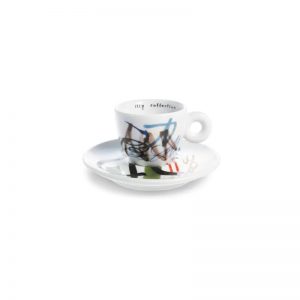 Illy illy Art Collection Padraig Timoney 2004 6 Espresso Cups & Saucers Pen Test Set 