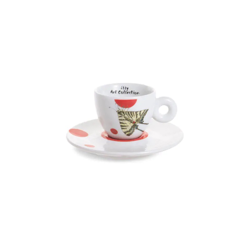 6 Saucers ILLY ART COLLECTION Coffee Set by KIKI SMITH 6 Cappuccino Cup 
